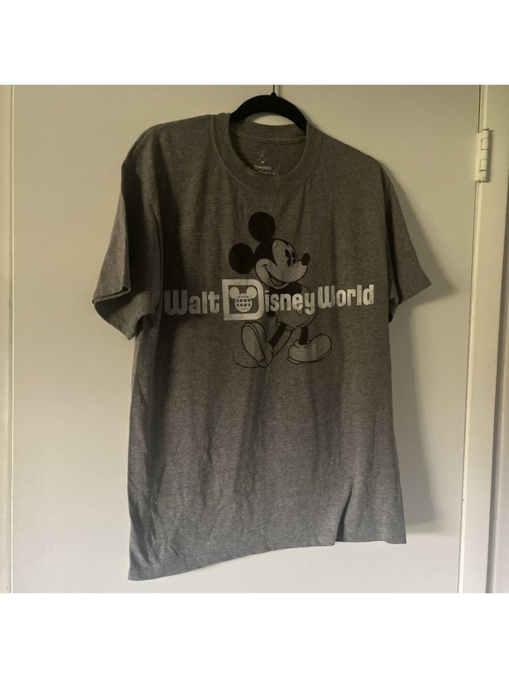 Walt Disney World/Land WDW Mickey Mouse Men Gray T-Shirt Size - Medium